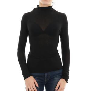 MAGLIETTA MISTO CACHEMIRE NERO